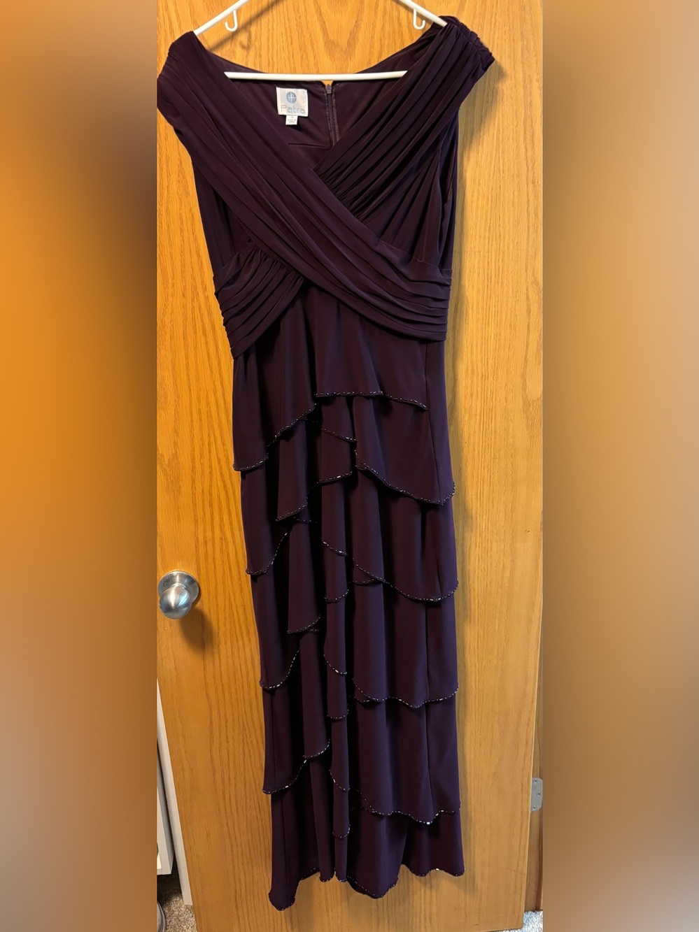 Petra Fashions Deep Purple Layered Maxi Dress